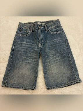 Boys Request Brand Denim Shorts - Blue Wash Size 8